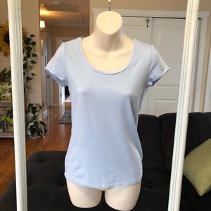 Ann Taylor light baby Blue short sleeve T-shirt